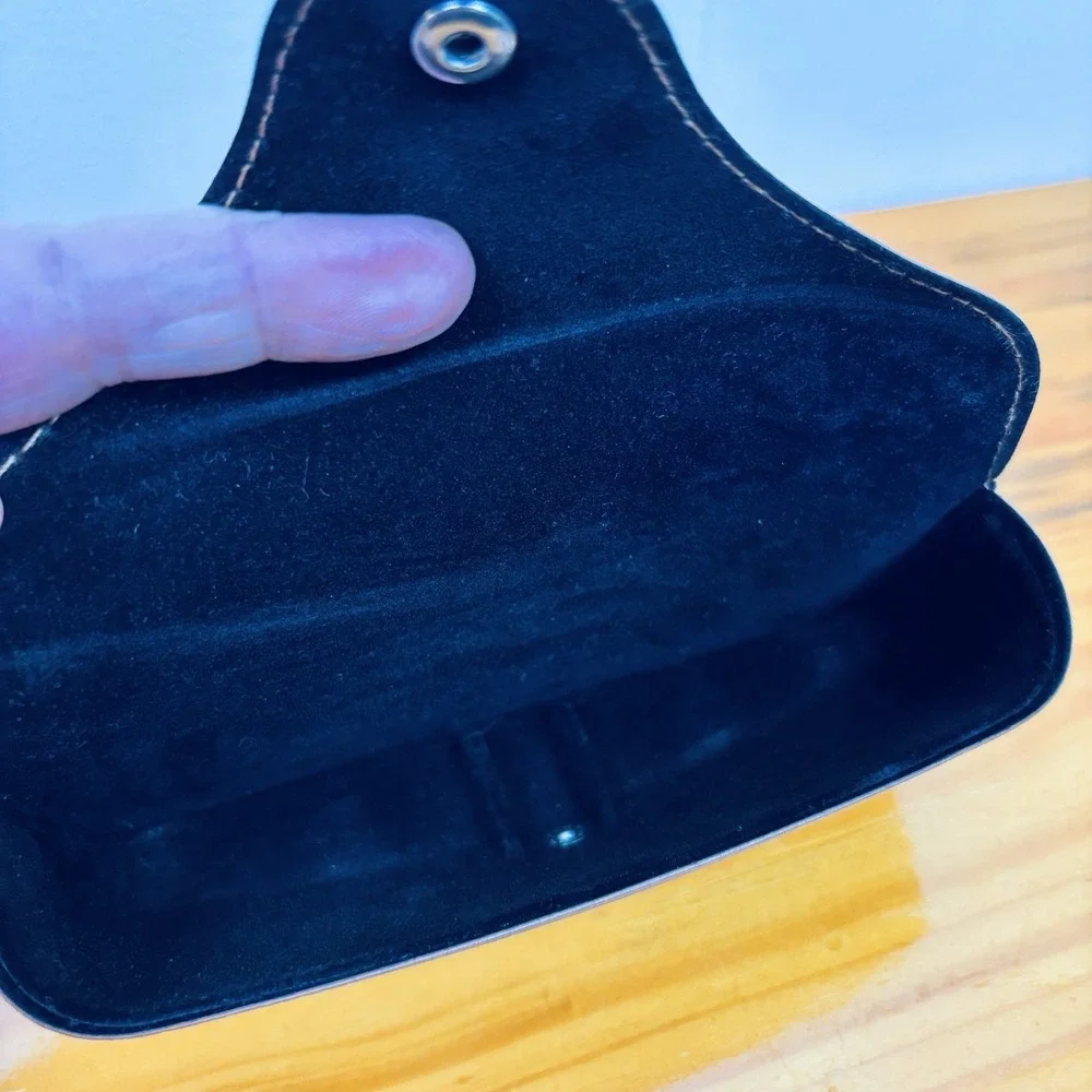 Ray Ban Brown Glasses Case Snap Closure Lined‎ Interior - Case Only